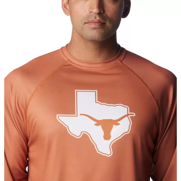 imageColumbia Mens Collegiate Terminal Tackle Heather Long Sleeve ShirtTex  Cedar Heather