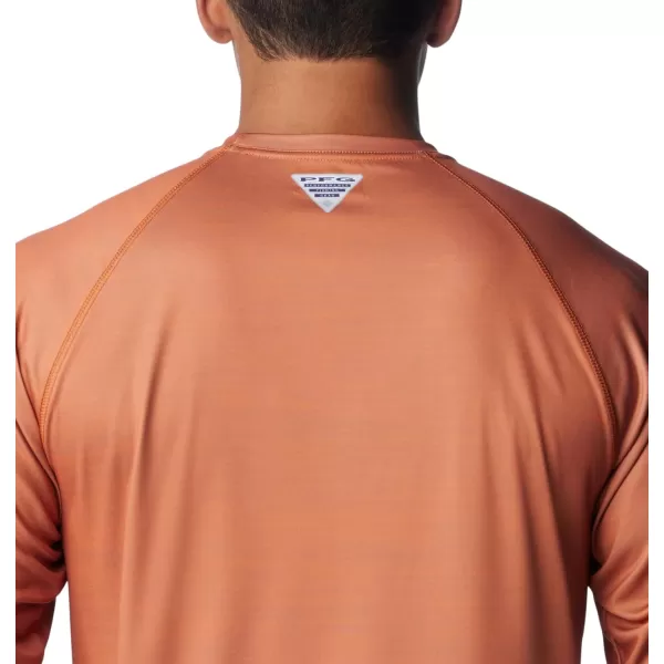 imageColumbia Mens Collegiate Terminal Tackle Heather Long Sleeve ShirtTex  Cedar Heather