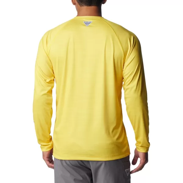 imageColumbia Mens Collegiate Terminal Tackle Heather Long Sleeve ShirtUo  Yellow Glo Heather