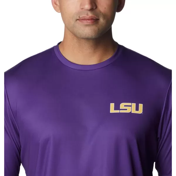 imageColumbia Mens Collegiate Terminal Tackle SS ShirtLsu  Vivid Purple