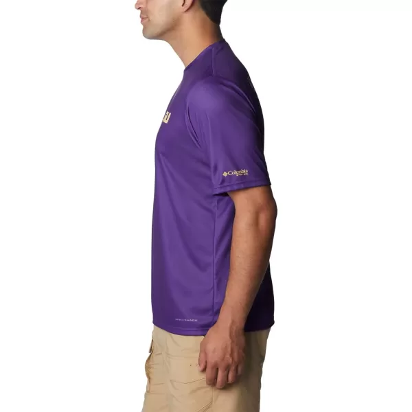 imageColumbia Mens Collegiate Terminal Tackle SS ShirtLsu  Vivid Purple
