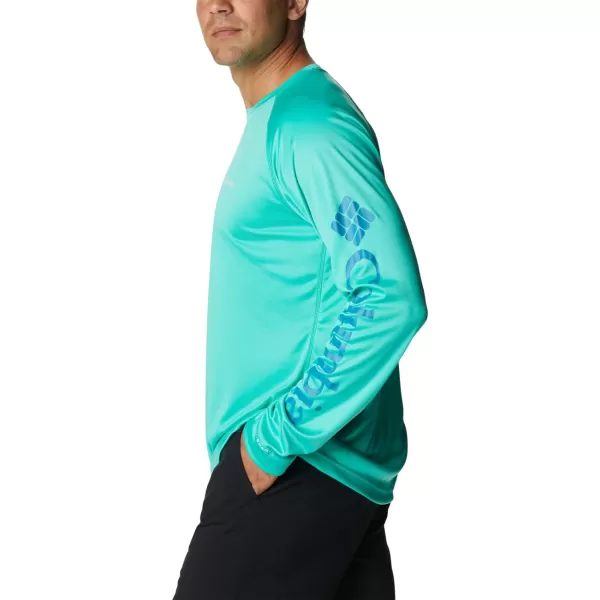 imageColumbia Mens Fork Stream Long Sleeve ShirtElectric Turquoise