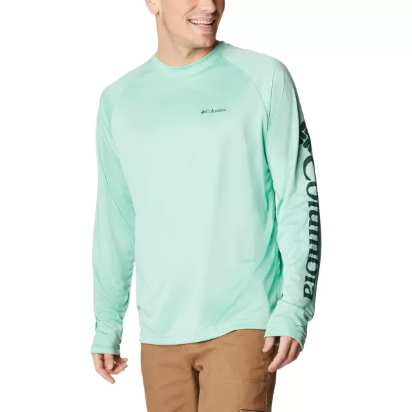 imageColumbia Mens Fork Stream Long Sleeve ShirtKelpSpruce Logo