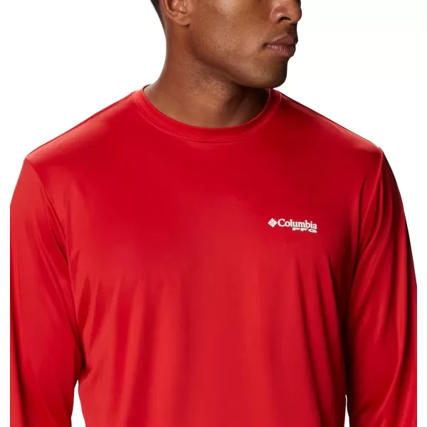 imageColumbia Mens Fork Stream Long Sleeve ShirtRed SparkUsa