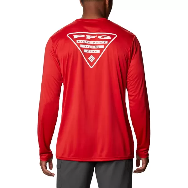 imageColumbia Mens Fork Stream Long Sleeve ShirtRed SparkUsa