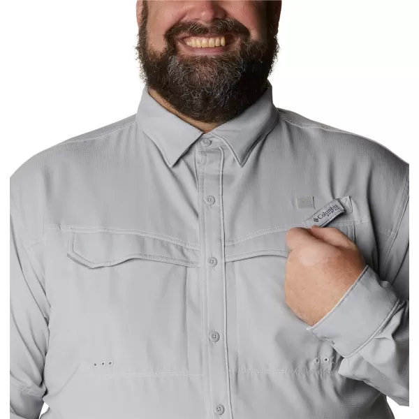 imageColumbia Mens Low Drag Offshore Long Sleeve ShirtCool GreyWhite