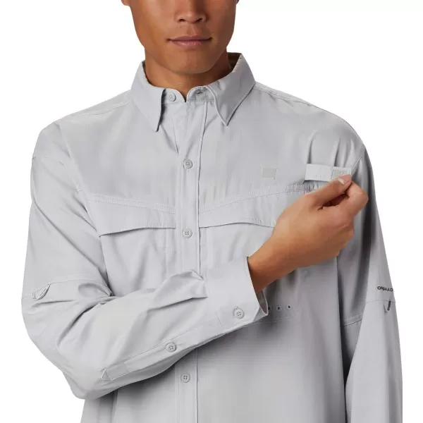 imageColumbia Mens Low Drag Offshore Long Sleeve ShirtCool GreyWhite