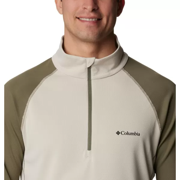 imageColumbia Mens Narrows Pointe Half ZipDark Stone  Stone Green