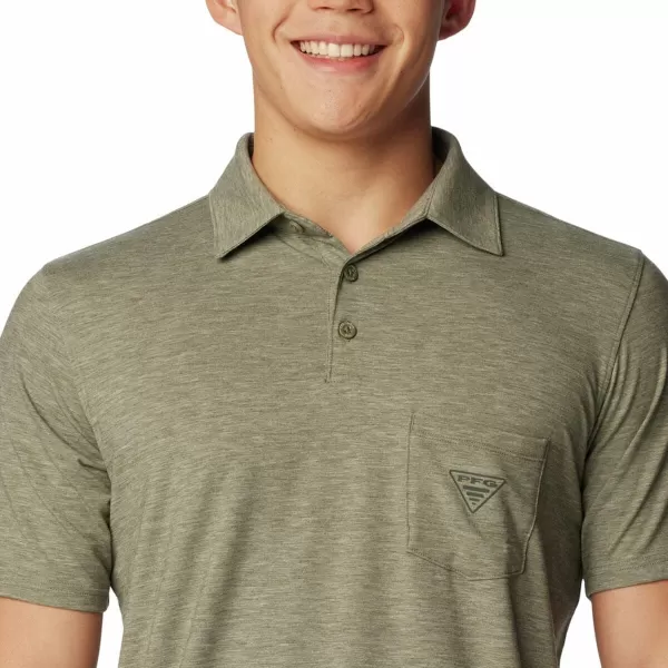 imageColumbia Mens PFG Uncharted PoloCypress Heather