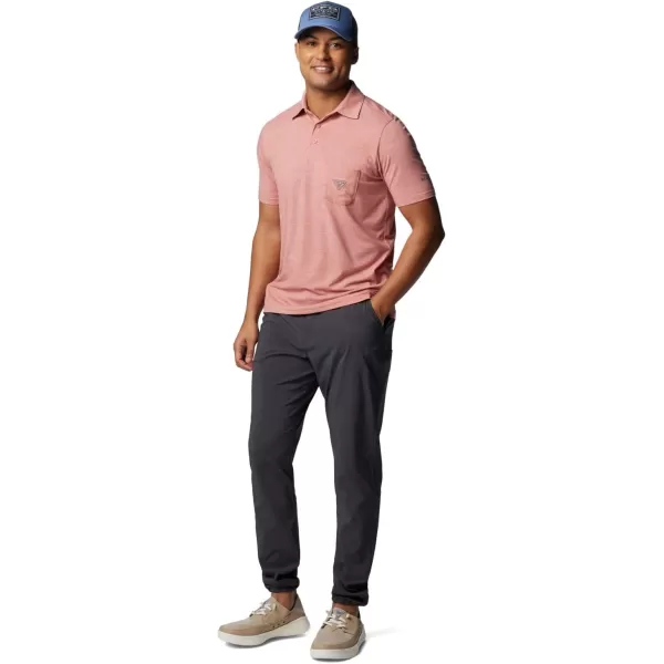 imageColumbia Mens PFG Uncharted PoloSandalwood Pink Heather