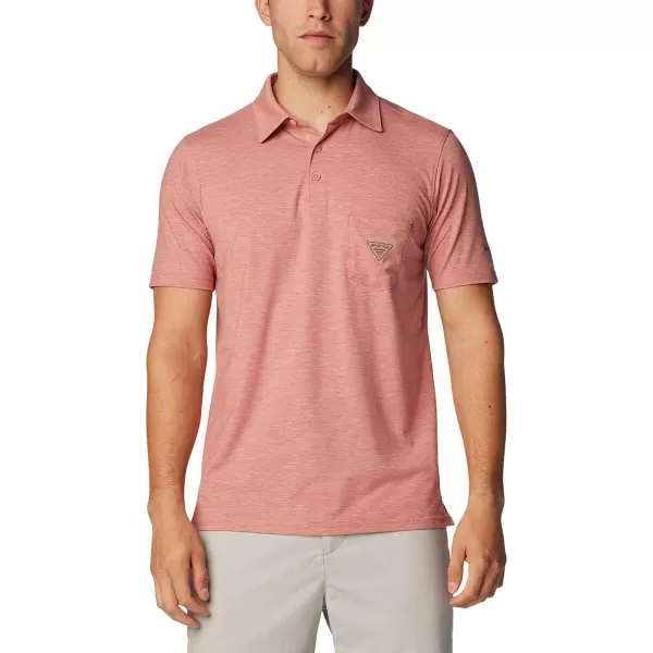 imageColumbia Mens PFG Uncharted PoloSandalwood Pink Heather