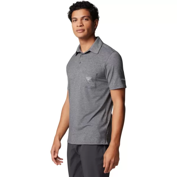 imageColumbia Mens PFG Uncharted PoloShark Heather