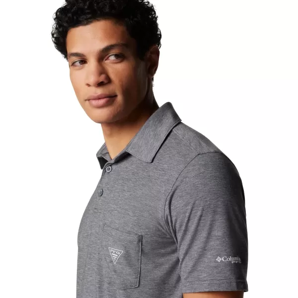 imageColumbia Mens PFG Uncharted PoloShark Heather