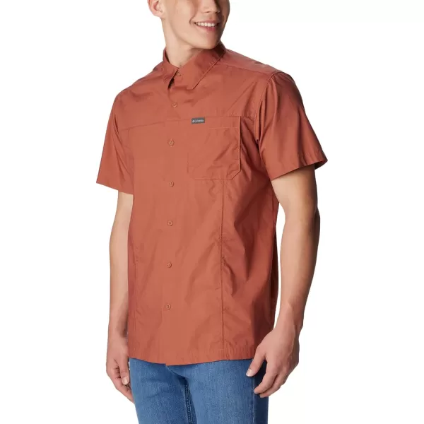imageColumbia Mens Pine Canyon Short Sleeve Work ShirtAuburn