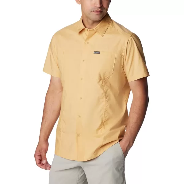 imageColumbia Mens Pine Canyon Short Sleeve Work ShirtLight Camel