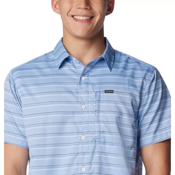 imageColumbia Mens Silver Ridge Utility Lite Novelty Short SleeveSkyler Chambray Stripe