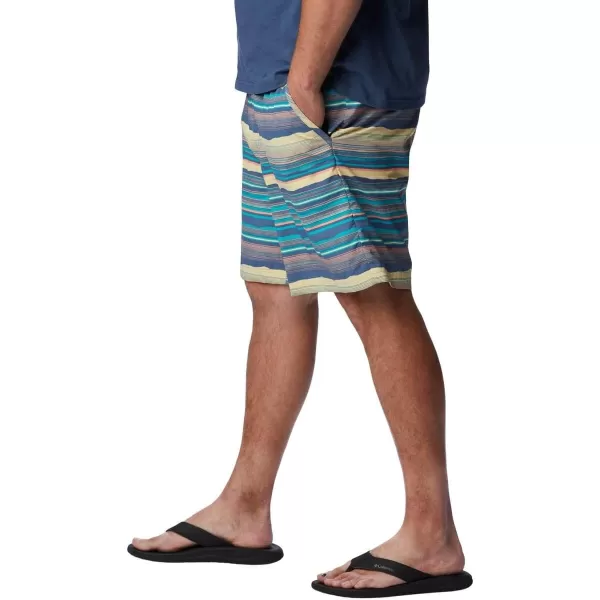 imageColumbia Mens Standard M Summerdry ShortBluestone Horizons Stripe Multi