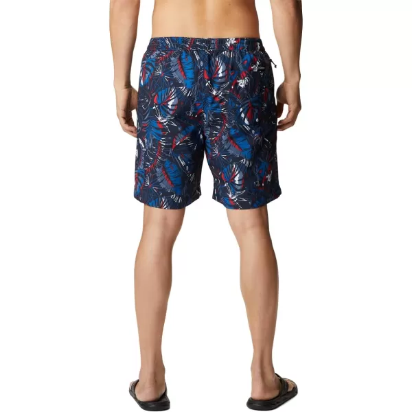 imageColumbia Mens Standard M Summerdry ShortBright Indigo King Palm Multi