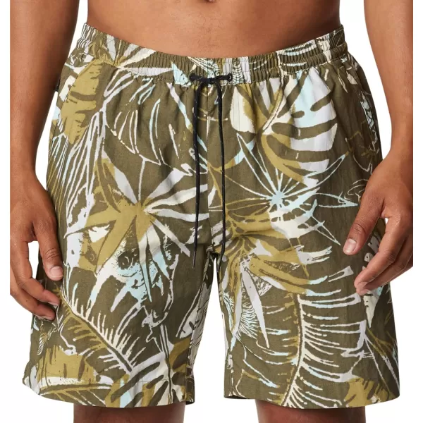 imageColumbia Mens Standard M Summerdry ShortStone Green King Palm Multi