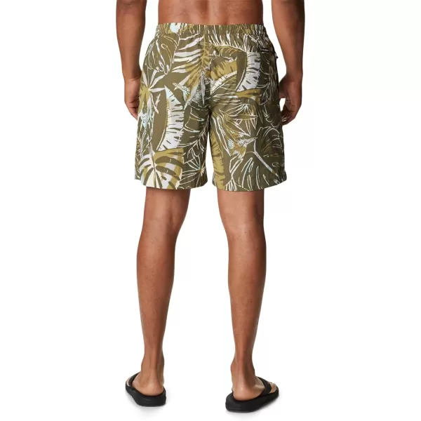 imageColumbia Mens Standard M Summerdry ShortStone Green King Palm Multi