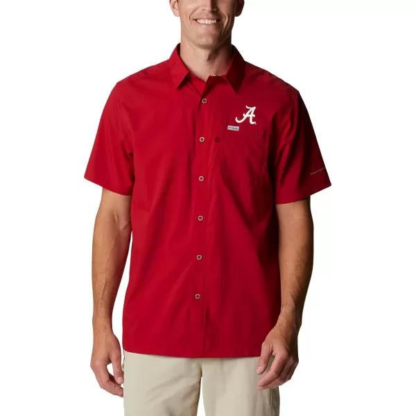 imageColumbia Mens Standard Slack Tide Camp ShirtAla  Red Velvet