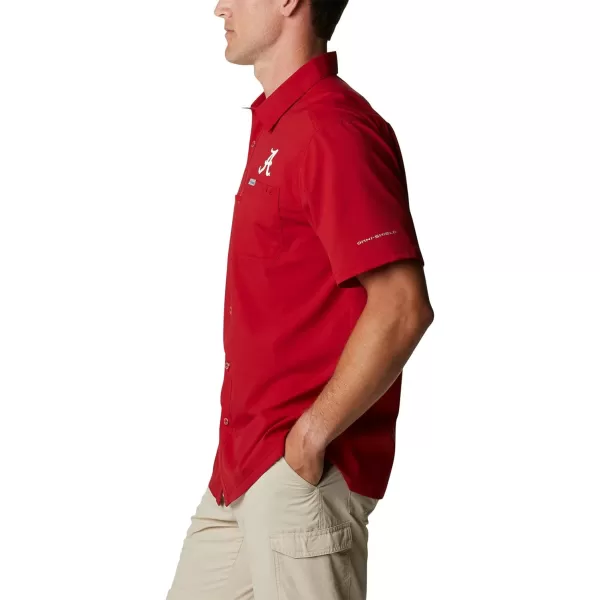 imageColumbia Mens Standard Slack Tide Camp ShirtAla  Red Velvet