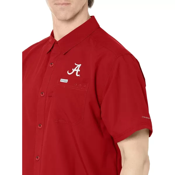 imageColumbia Mens Standard Slack Tide Camp ShirtAla  Red Velvet