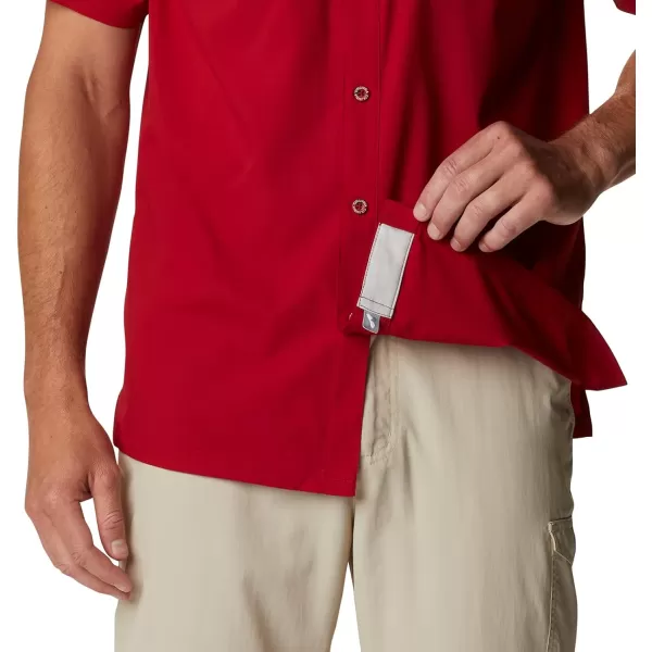 imageColumbia Mens Standard Slack Tide Camp ShirtAla  Red Velvet