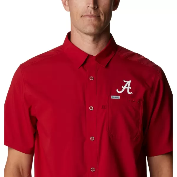 imageColumbia Mens Standard Slack Tide Camp ShirtAla  Red Velvet