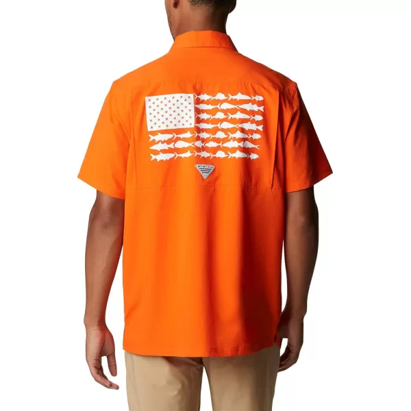 imageColumbia Mens Standard Slack Tide Camp ShirtCle  Spark Orange