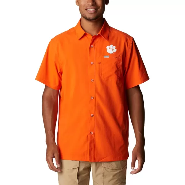 imageColumbia Mens Standard Slack Tide Camp ShirtCle  Spark Orange