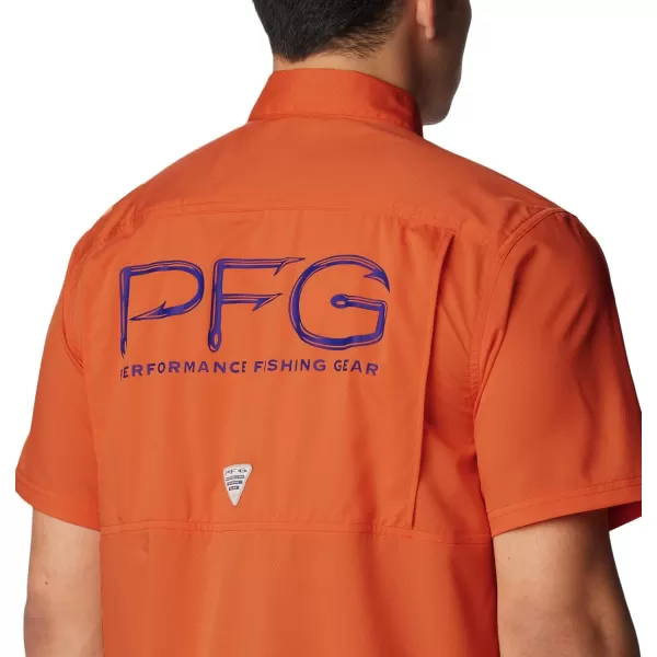 imageColumbia Mens Standard Slack Tide Camp ShirtFla  Spark Orange