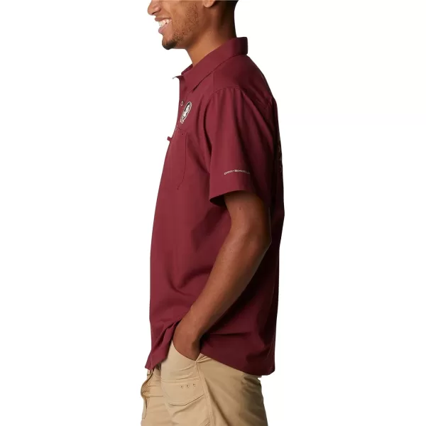 imageColumbia Mens Standard Slack Tide Camp ShirtFsu  Cabernet