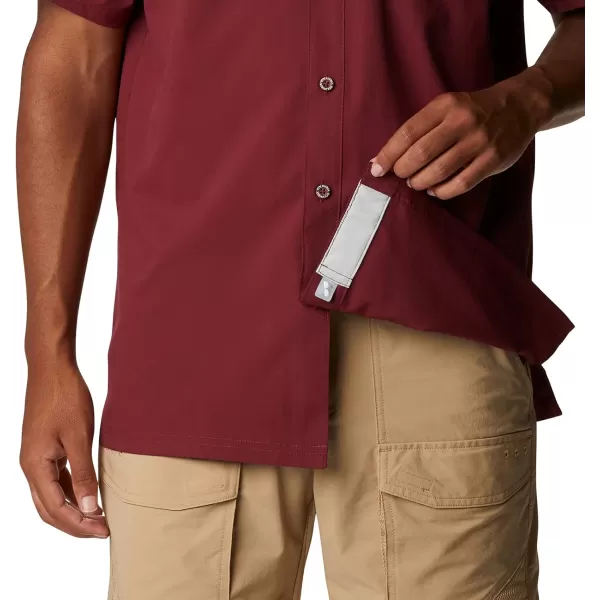 imageColumbia Mens Standard Slack Tide Camp ShirtFsu  Cabernet