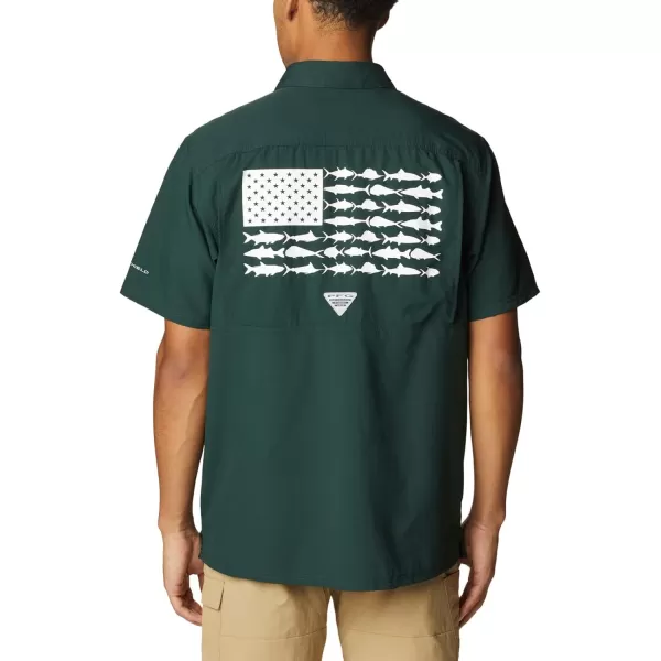 imageColumbia Mens Standard Slack Tide Camp ShirtMs  Spruce