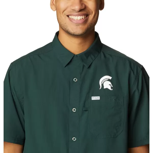 imageColumbia Mens Standard Slack Tide Camp ShirtMs  Spruce
