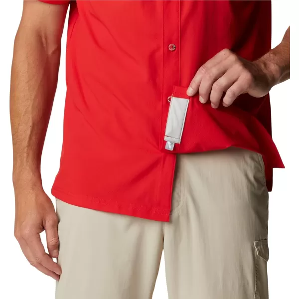 imageColumbia Mens Standard Slack Tide Camp ShirtNeb  Bright Red