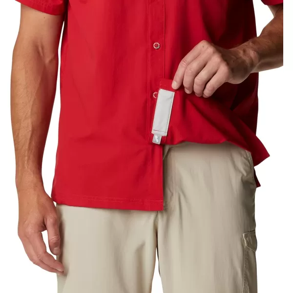 imageColumbia Mens Standard Slack Tide Camp ShirtOs  Intense Red