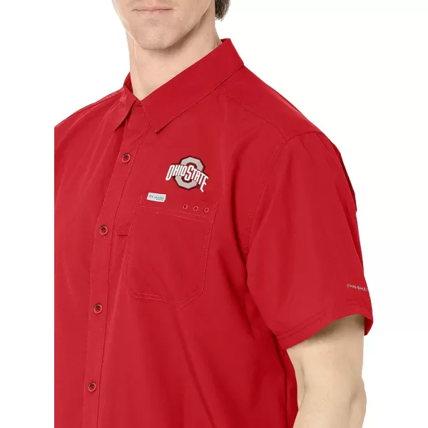imageColumbia Mens Standard Slack Tide Camp ShirtOs  Intense Red