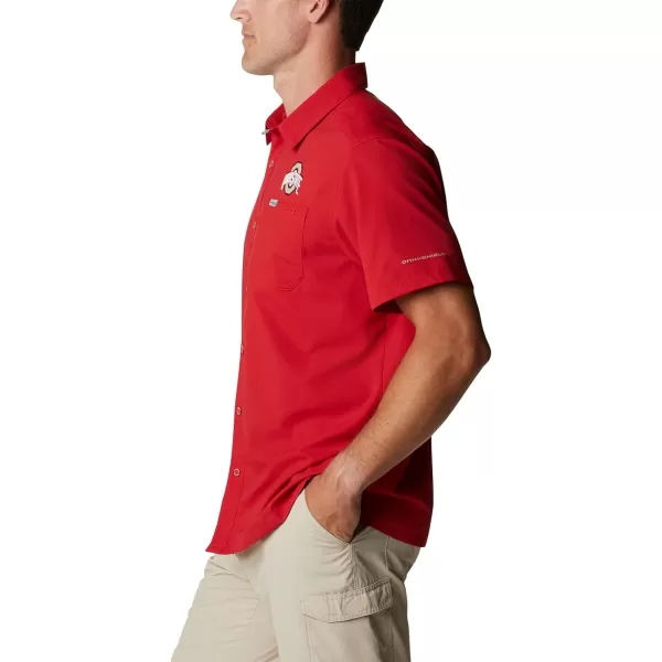 imageColumbia Mens Standard Slack Tide Camp ShirtOs  Intense Red