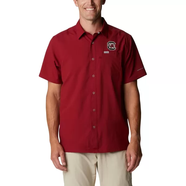 imageColumbia Mens Standard Slack Tide Camp ShirtSc  Beet
