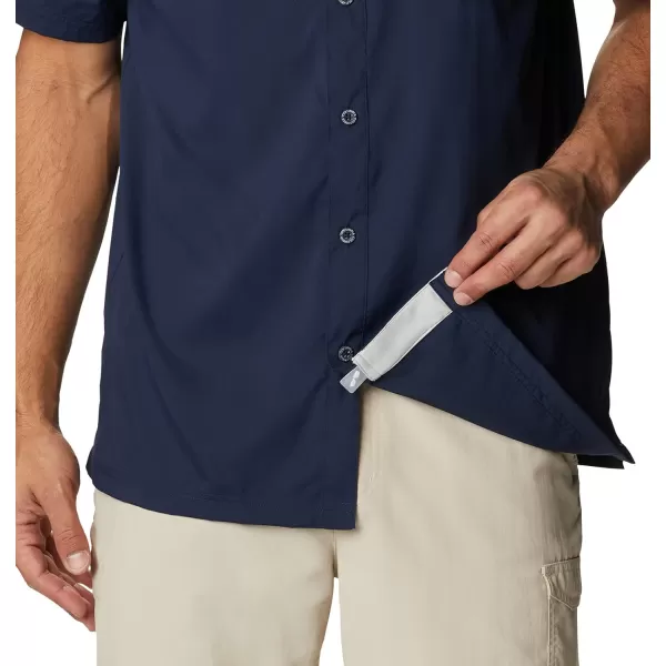 imageColumbia Mens Standard Slack Tide Camp ShirtUm  Collegiate Navy