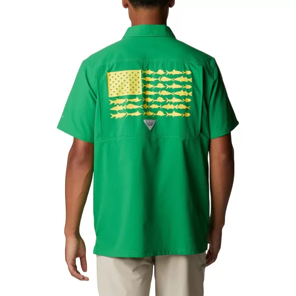 imageColumbia Mens Standard Slack Tide Camp ShirtUo  Fuse Green