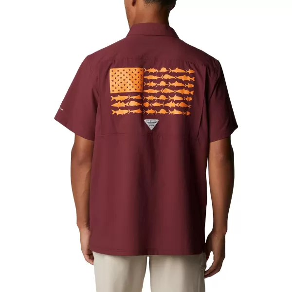 imageColumbia Mens Standard Slack Tide Camp ShirtVt  Deep Maroon