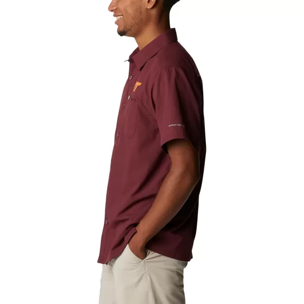 imageColumbia Mens Standard Slack Tide Camp ShirtVt  Deep Maroon