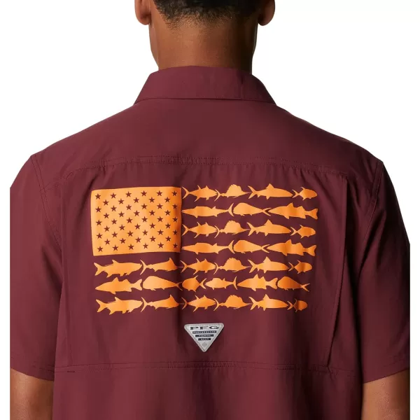 imageColumbia Mens Standard Slack Tide Camp ShirtVt  Deep Maroon
