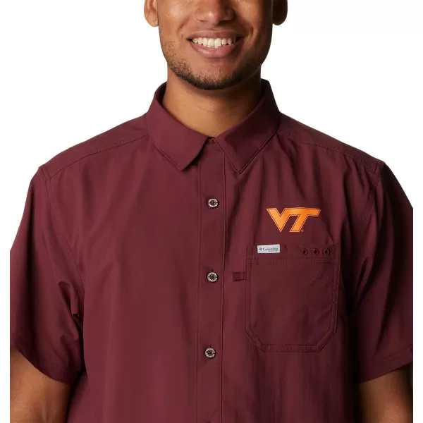 imageColumbia Mens Standard Slack Tide Camp ShirtVt  Deep Maroon