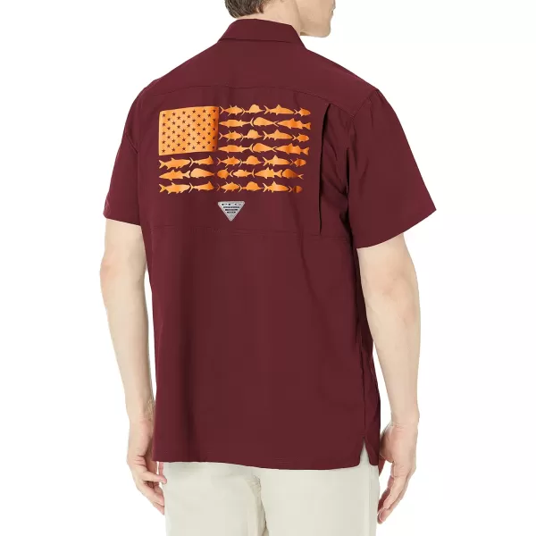imageColumbia Mens Standard Slack Tide Camp ShirtVt  Deep Maroon