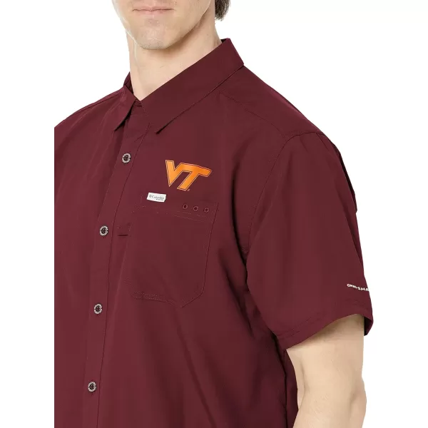 imageColumbia Mens Standard Slack Tide Camp ShirtVt  Deep Maroon