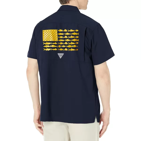 imageColumbia Mens Standard Slack Tide Camp ShirtWv  Collegiate Navy